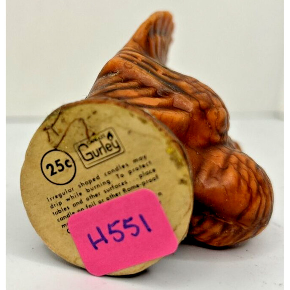Vintage Gurley Thanksgiving Turkey Candle 3" SKU H551 - Picture 4 of 4